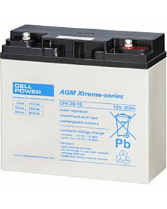 Cellpower CPX Accu/batterij 20 Ah - 12 volt met hoge capaciteit