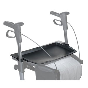 Een rollator accessoire is bijvoorbeeld een dienblad Rollator_dienblad