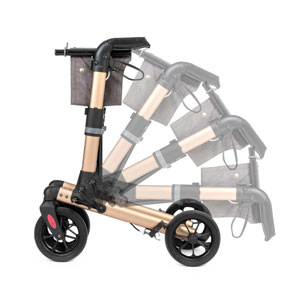 Rollator opvouwen
