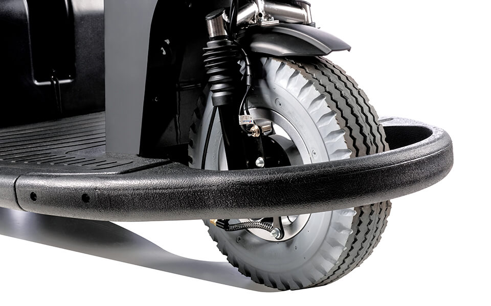 Scootmobiel instelbare voorvering