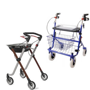 Lichtgewicht rollator of zware rollator