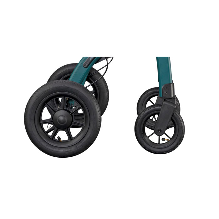 Outdoor rollator met luchtbanden