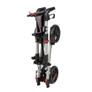 Rollator dubbel opvouwbaar voor op reis Rollator twee keer vouwbaar