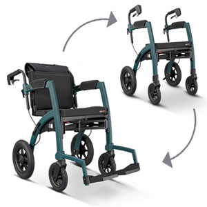 Van rollator naar rolstoel