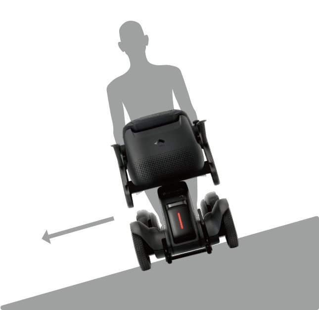 Stabiliteits controle Whill elektrische rolstoel